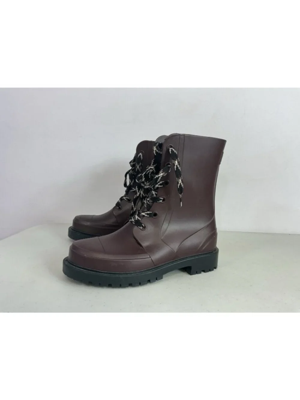Cougar Madrid Waterproof Combat Rain Boots Oxblood Womens 9